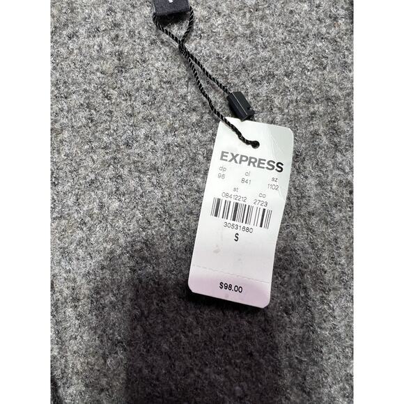 Express Open Front, Long Cardigan Gray Womens Small, NWT - Picture 3 of 8
